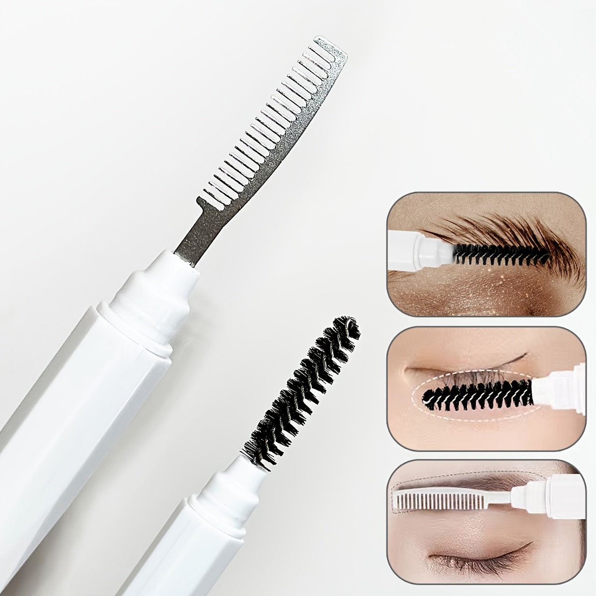 Comb Fine Tooth - Professional Eye Beauty Makeup Tool, Double‑Headed