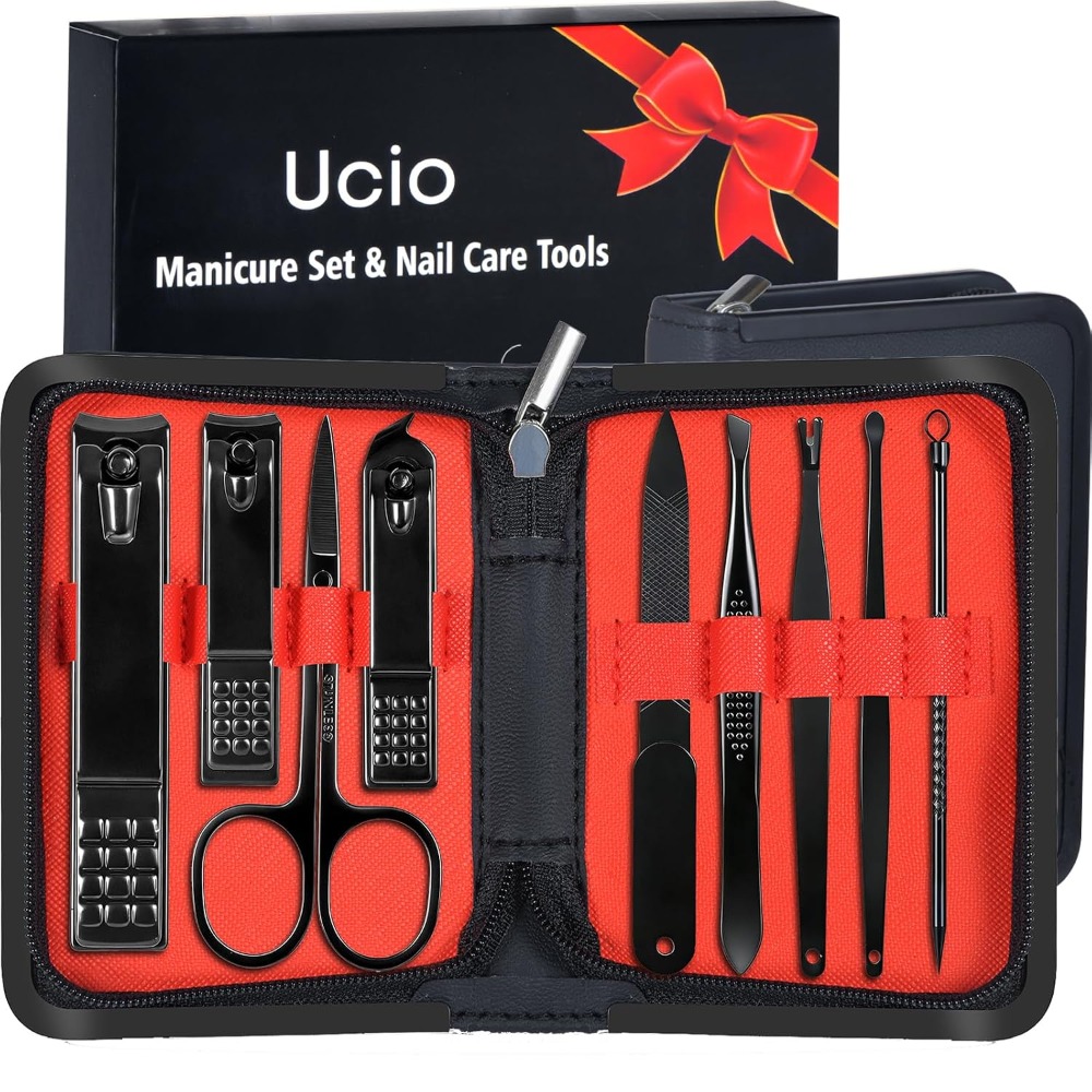 Men'S Grooming Accessories Kit - Professional Manicure Pedicure Kit for Men