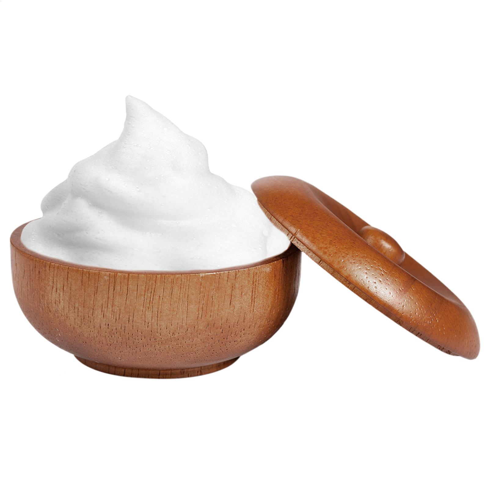 Wooden Shaving Bowl with Lid L - Men'S Grooming Accessories Kit ulasan dan harga