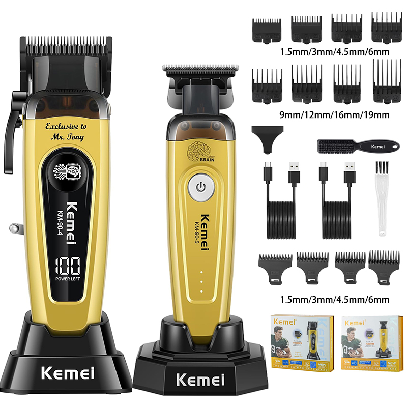 KEMEI Men's Hair Trimmer, Cord - Electric Shaver Rotary ulasan dan harga