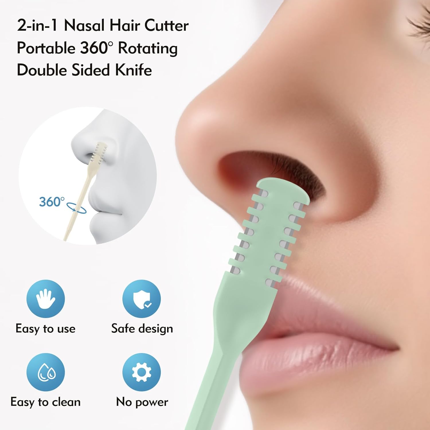 5/20/50Pcs 2-in-1 Nasal Cutter - Men'S Beard Grooming ulasan dan harga
