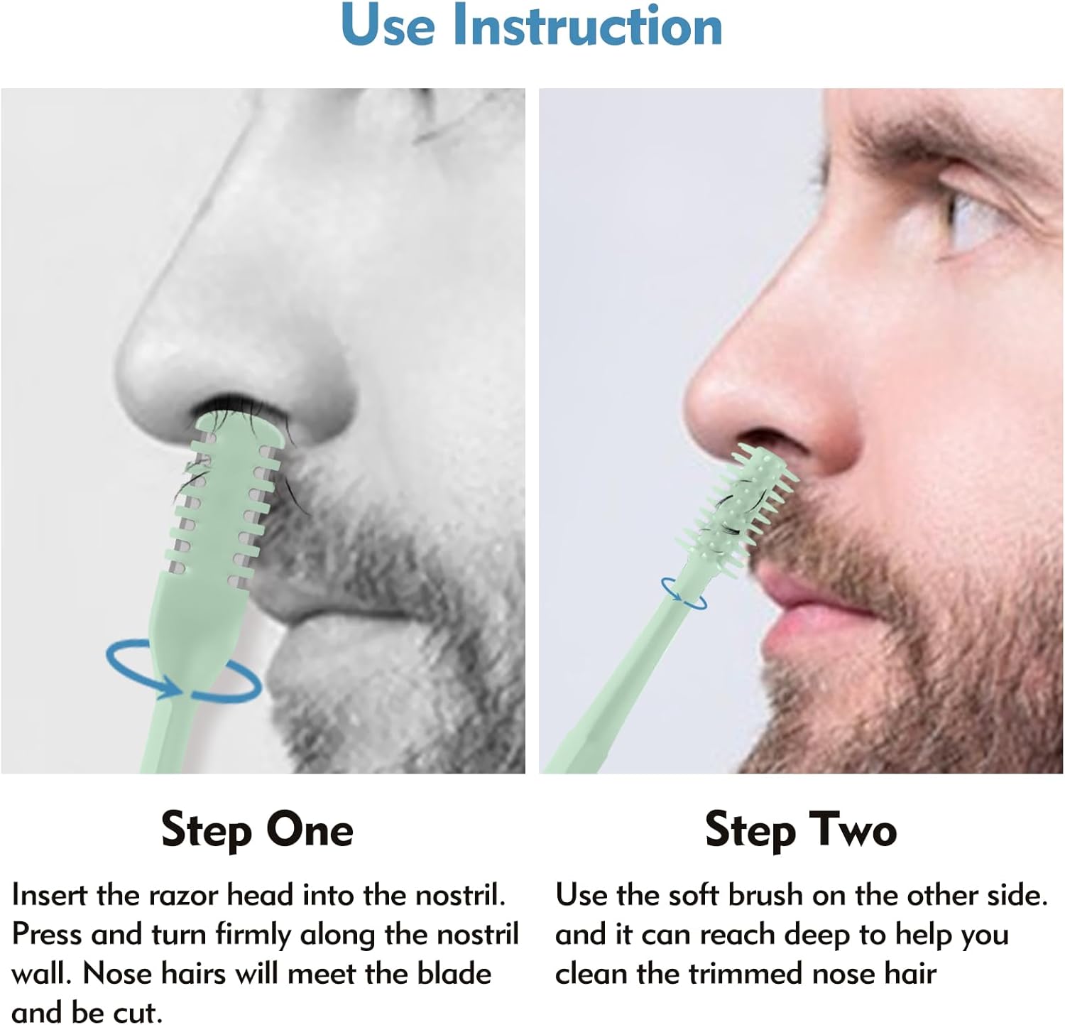 5/20/50Pcs 2-in-1 Nasal Cutter - Men'S Beard Grooming ulasan dan harga