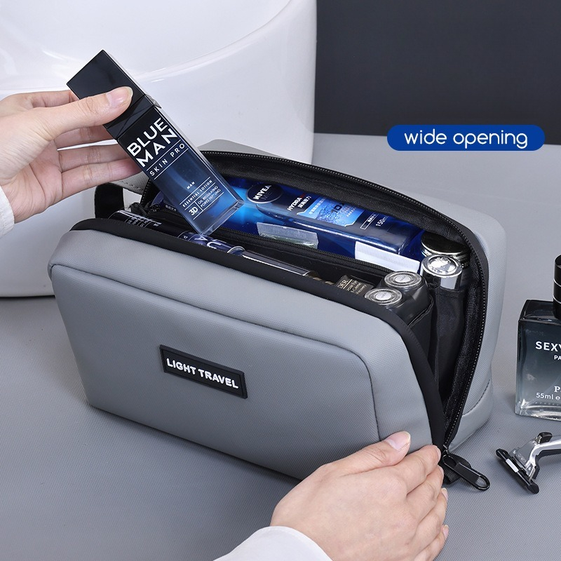 Waterproof Handheld Makeup Bag - Men'S Grooming Accessories Kit ulasan dan harga