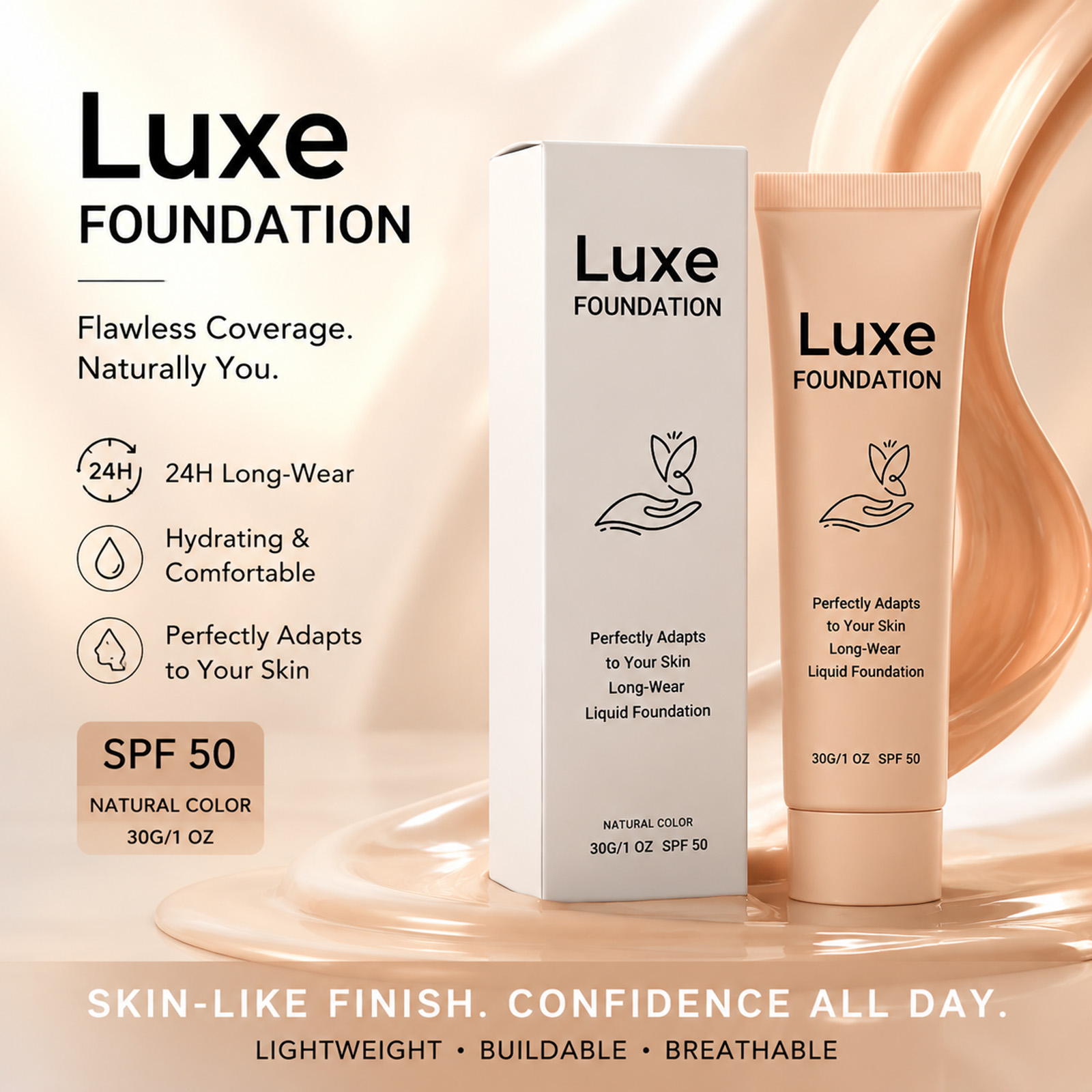 SPF 50+ Color Changing Foundat - Face Moisturizer Spf ulasan dan harga