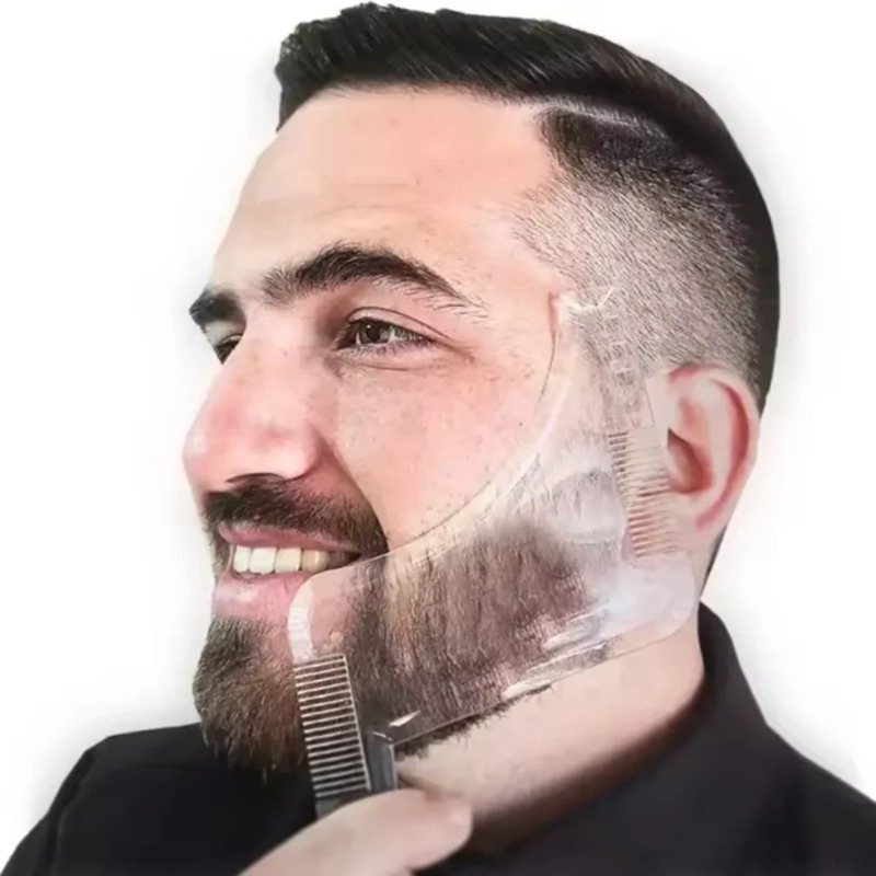 1PC Men Beard Shaping Template - Men'S Grooming Tool ulasan dan harga