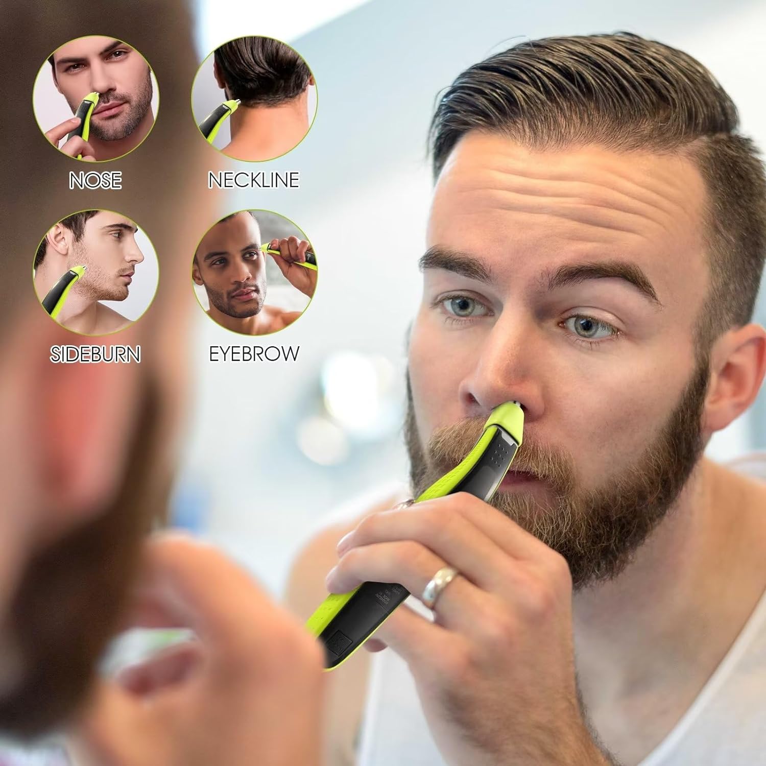 YUKU Nose Hair Trimmer Replace - Electric Shaver Rotary ulasan dan harga