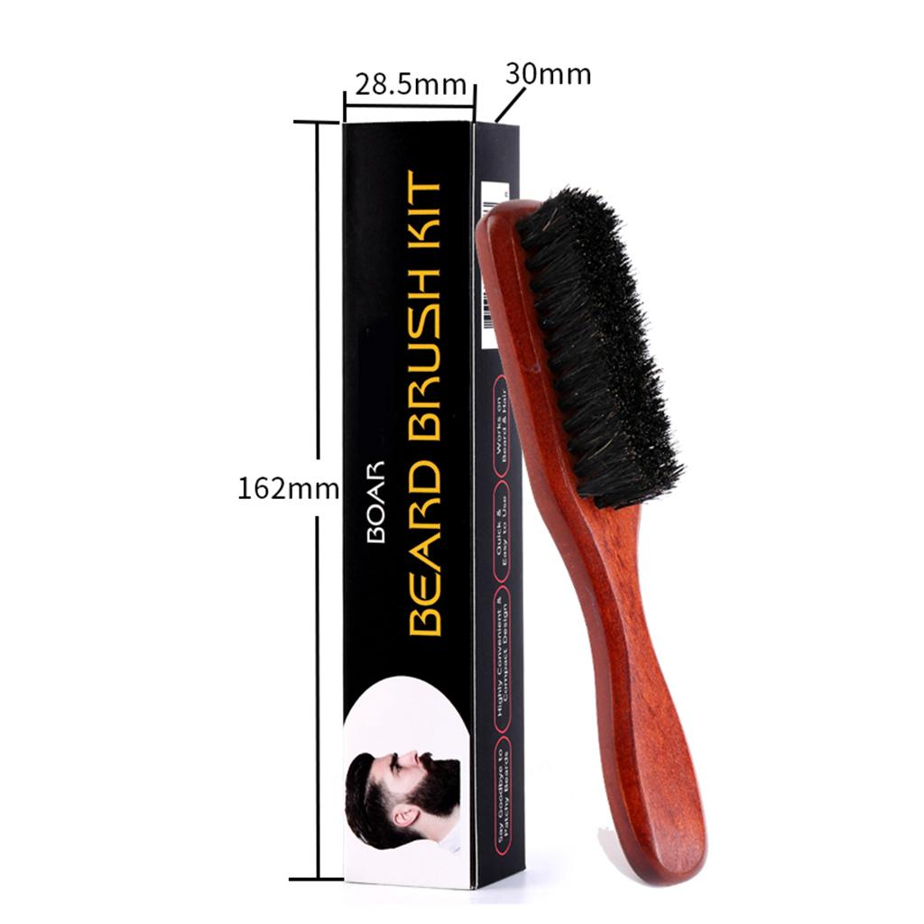 Wooden Handle Beard Brush for  - Men'S Grooming Accessories Kit ulasan dan harga