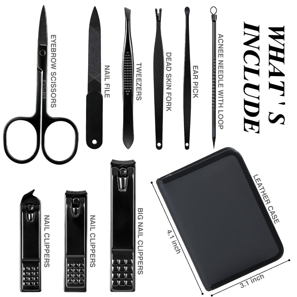 Professional Manicure Pedicure - Men'S Grooming Accessories Kit ulasan dan harga