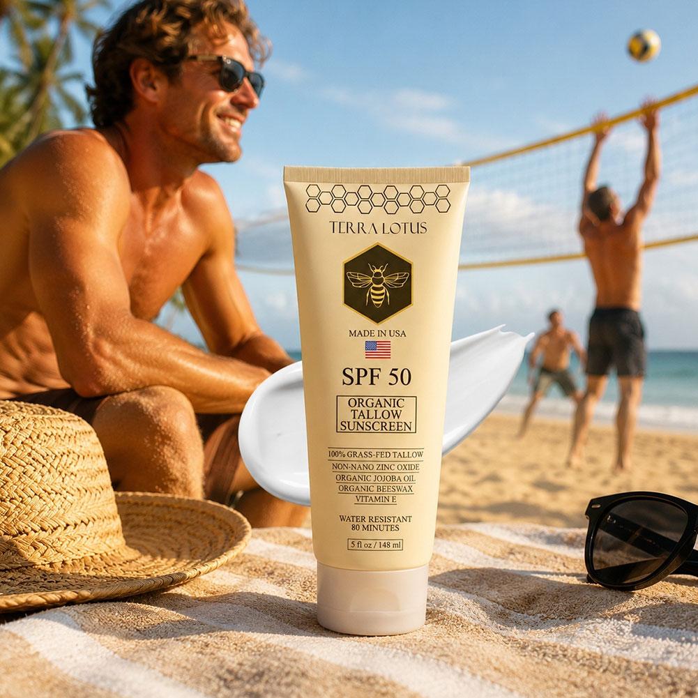 Organic Tallow Sunscreen SPF 5 - Face Moisturizer Spf ulasan dan harga