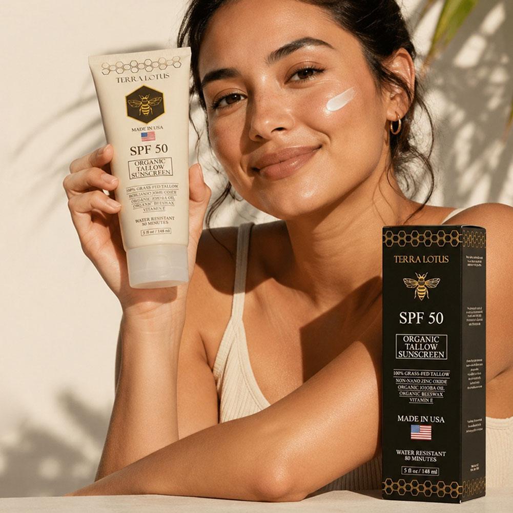 Organic Tallow Sunscreen SPF 5 - Face Moisturizer Spf ulasan dan harga