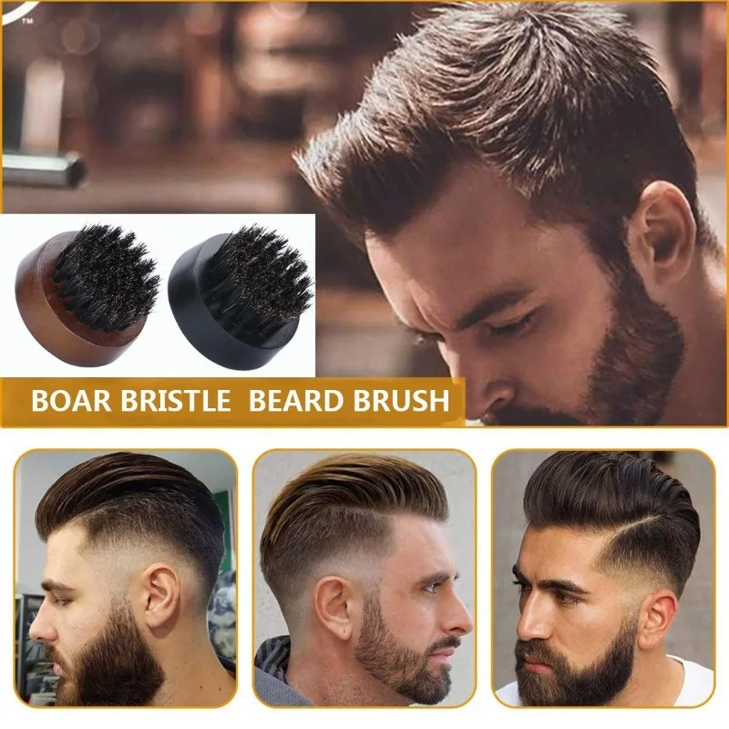 Beard Brush Man Boar Bristles  - Men'S Grooming Tool ulasan dan harga
