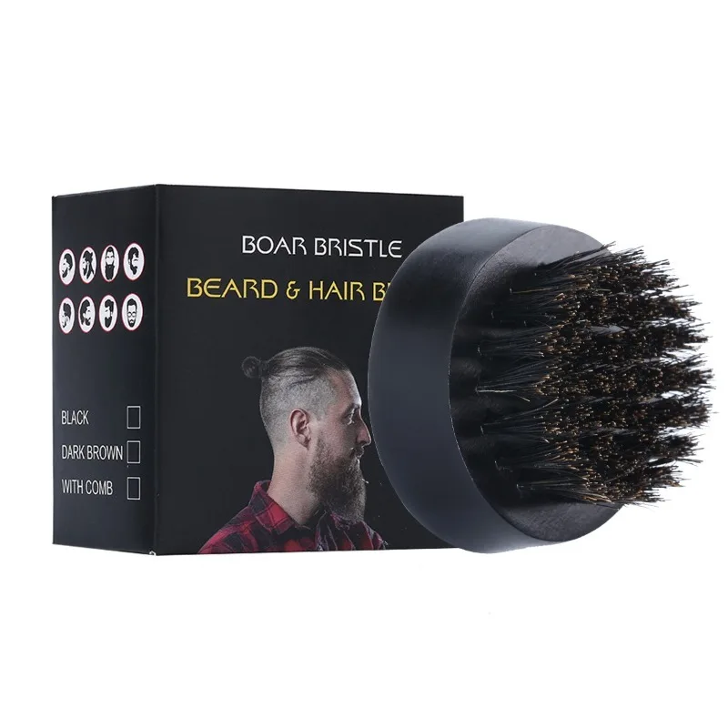 Beard Brush Man Boar Bristles  - Men'S Grooming Tool ulasan dan harga