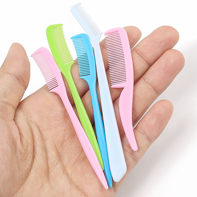 25pcs Multicolor Mini Eyebrow  - Comb Fine Tooth ulasan dan harga