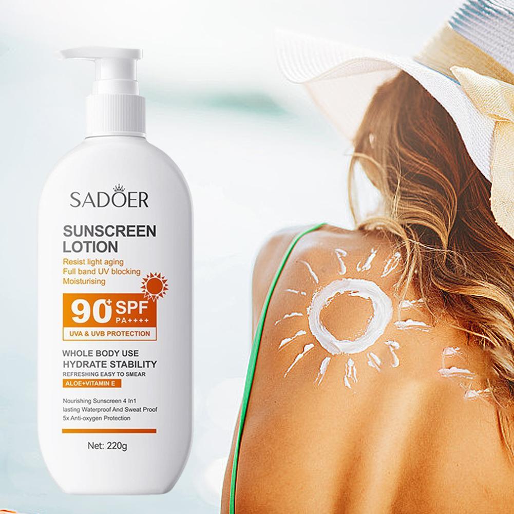 220g Sunscreen Cream SPF 90+ U - Face Moisturizer Spf ulasan dan harga