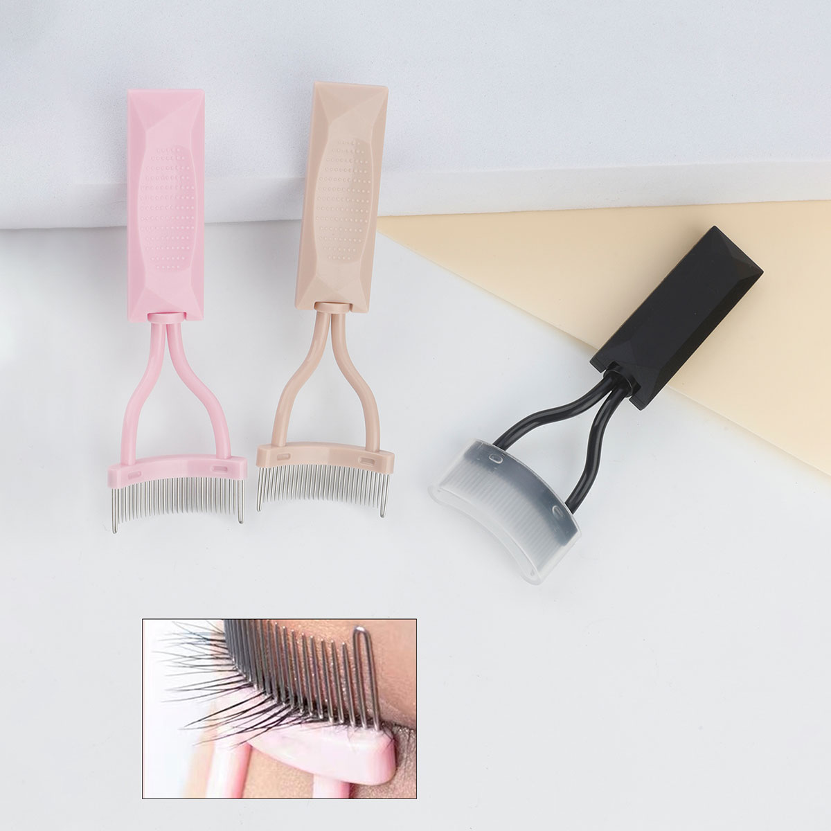 1pcs Curved Ultra-Fine Steel T - Comb Fine Tooth ulasan dan harga