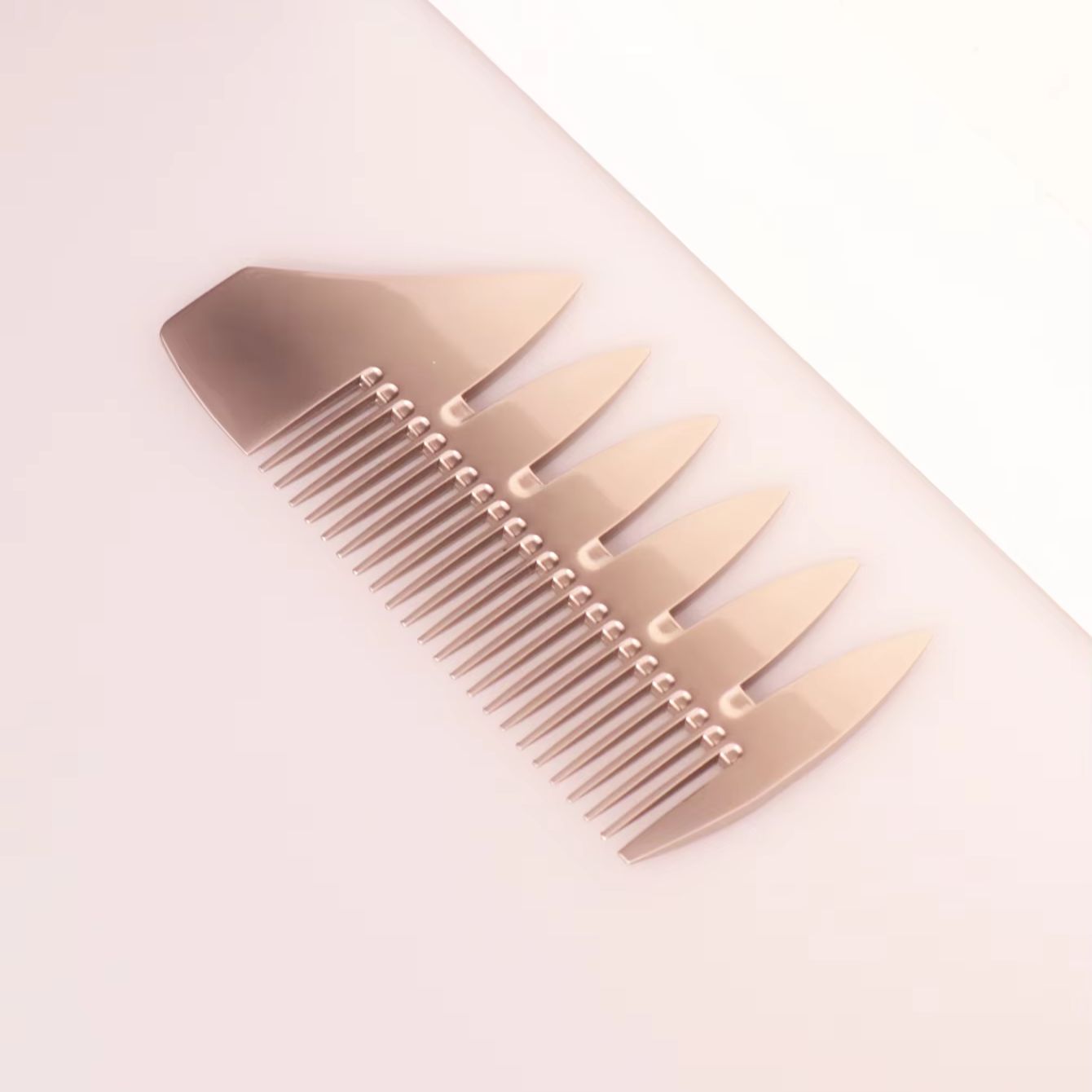 1pc stainless steel metal doub - Comb Fine Tooth ulasan dan harga