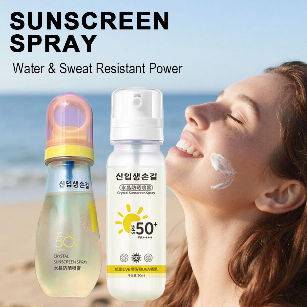 Korean Spf 50+ Sunscreen Spray - Face Moisturizer Spf ulasan dan harga