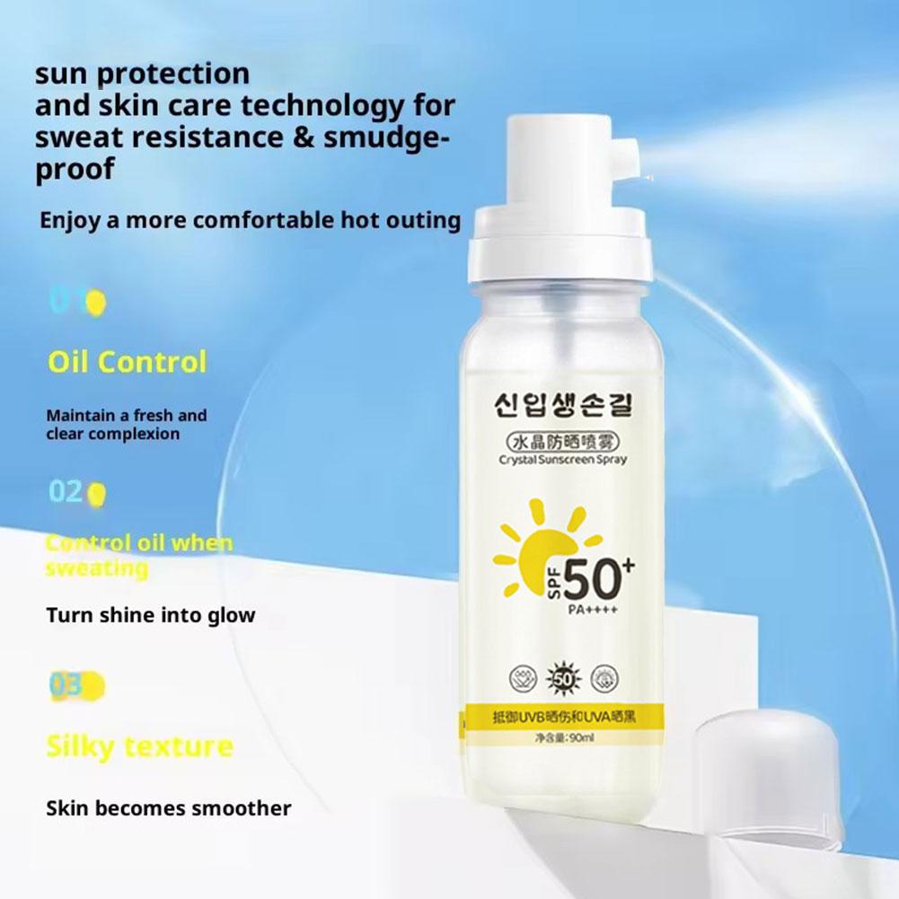 Korean Spf 50+ Sunscreen Spray - Face Moisturizer Spf ulasan dan harga