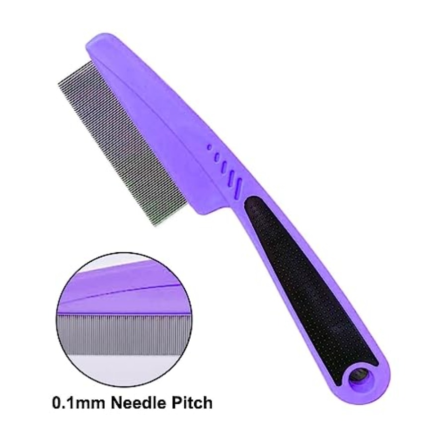 Flea Comb with Rubber Handle,  - Comb Fine Tooth ulasan dan harga