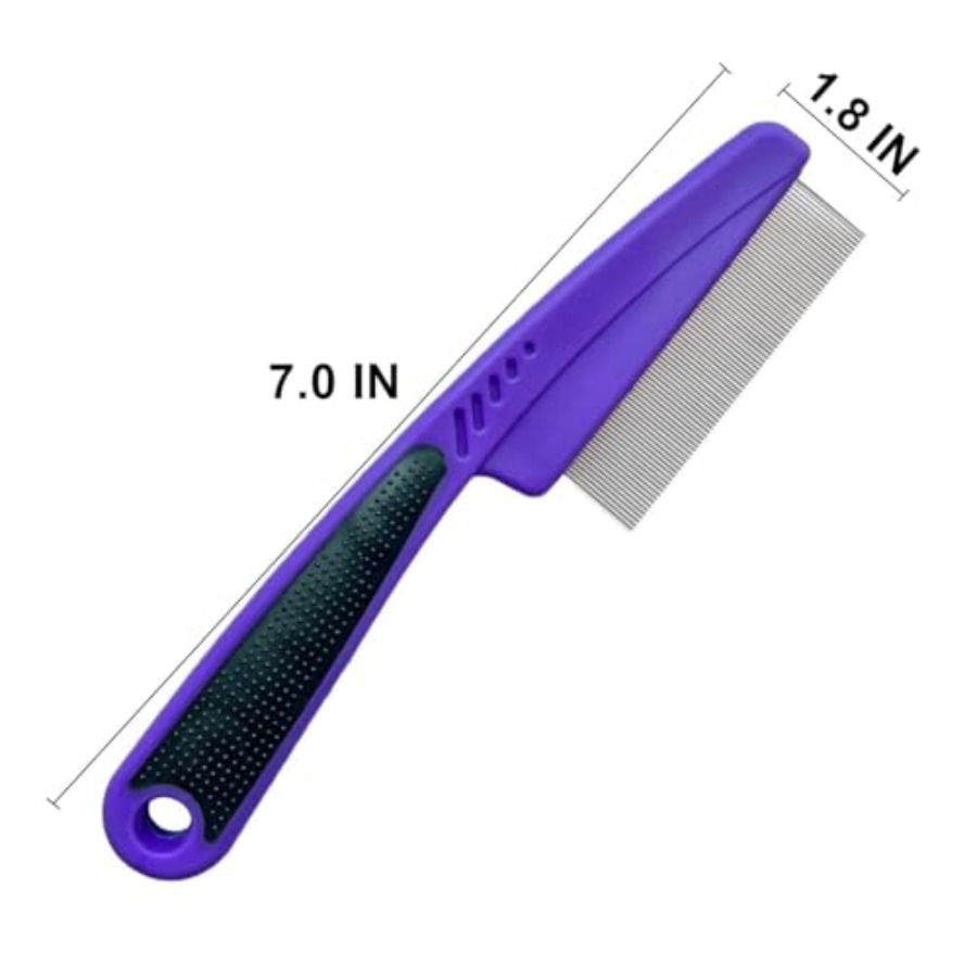 Flea Comb with Rubber Handle,  - Comb Fine Tooth ulasan dan harga