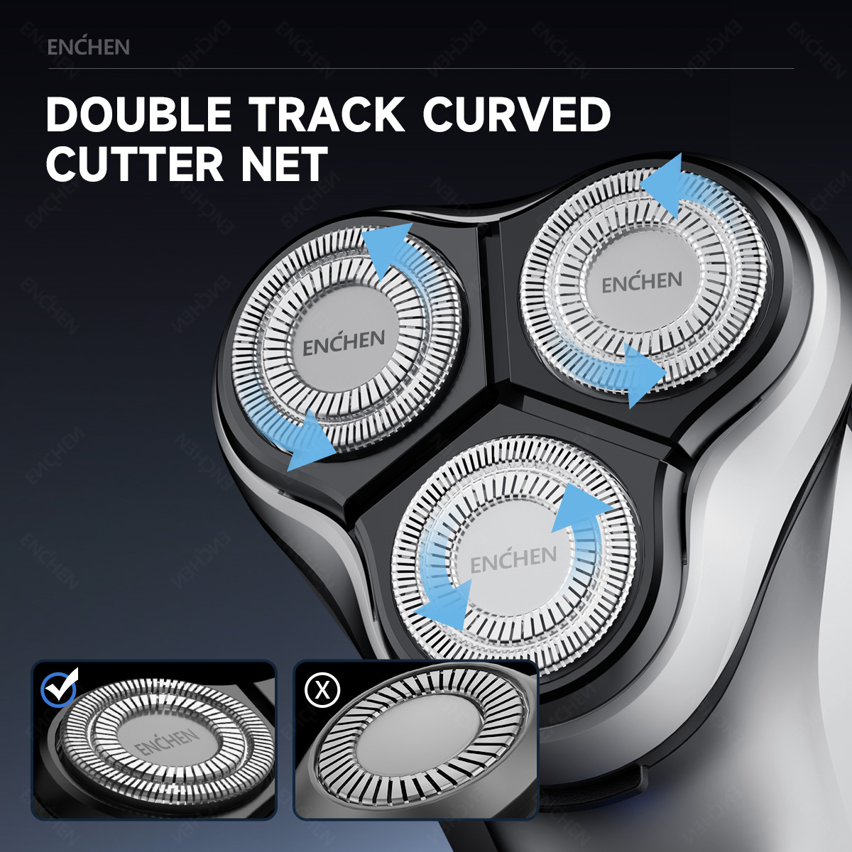 ENCHEN Blackstone's Replacemen - Electric Shaver Rotary ulasan dan harga