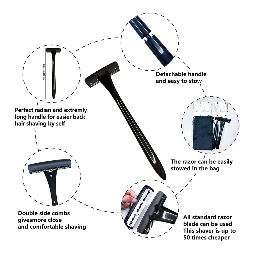 Long Handle Back Shaver for Me - Men'S Grooming Tool ulasan dan harga