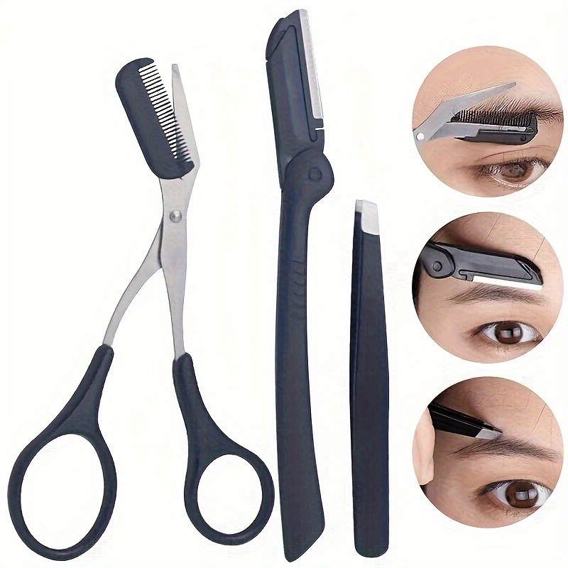 3pcs Set Eyebrow Kit For Women - Men'S Grooming Tool ulasan dan harga