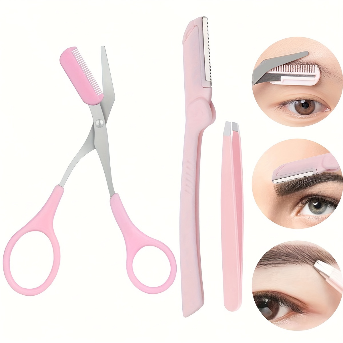 3pcs Set Eyebrow Kit For Women - Men'S Grooming Tool ulasan dan harga