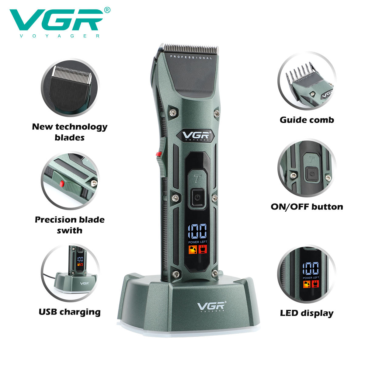 VGR V-696 New metal Popular Sa - Electric Shaver Rotary ulasan dan harga